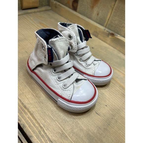 US5 / 12.5cm Converse CT Easy Slip Infant Shoes White-Navy Blue-Red 717663f - Picture 2 of 9